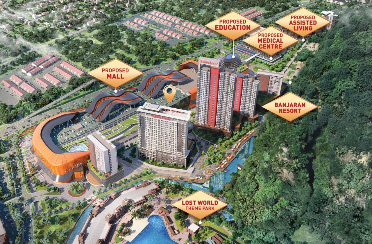 Ipoh Tambun Lost World Sunway Onsen Suites Luna 2R2B 8Paxs ภายนอก รูปภาพ